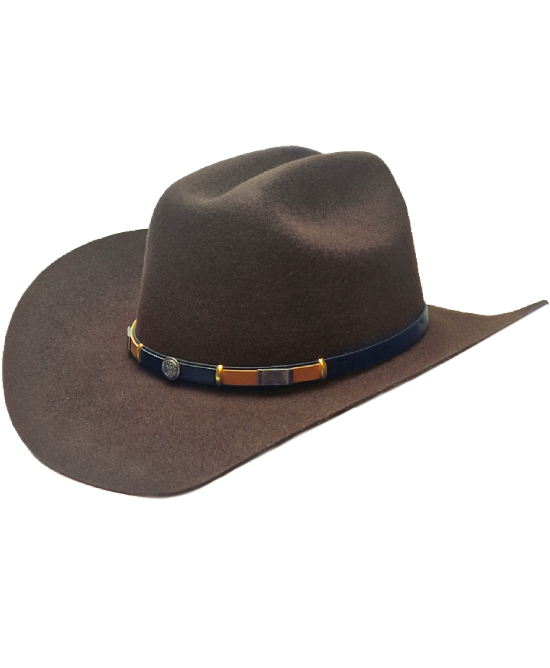 Wool Felt Western Brown Hat