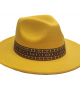 Felt Hat - Yellow - One Size