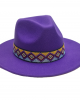 Felt Hat - Purple - One Size