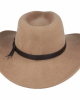 Wool Felt Western Tan Hat