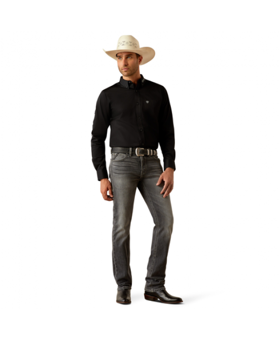 Ariat Team Logo Twill Classic Fit Shirt - Black