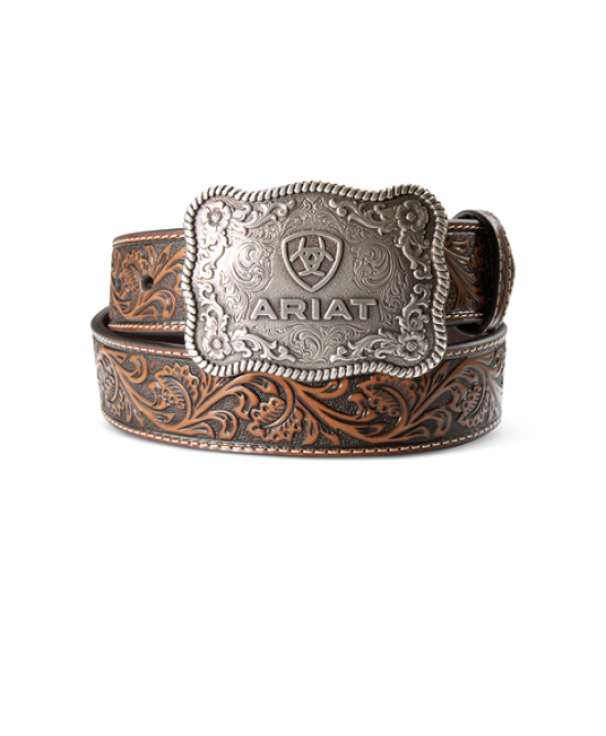Leather Belt - Ariat Leather Cow Buckle