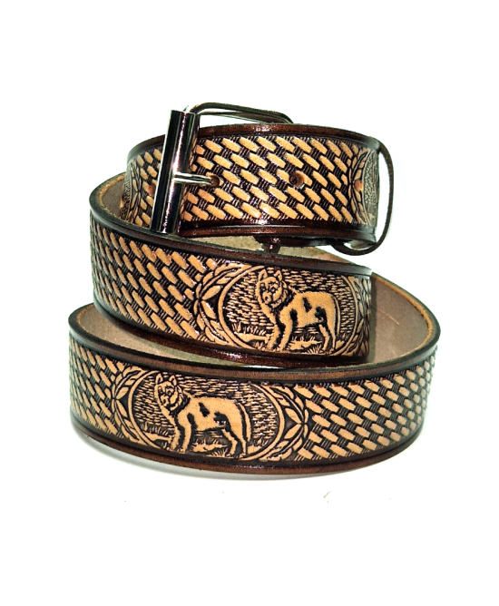 Leather Belt - Wolf