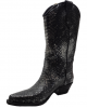 Zoe - Faux Piton Snakeskin Black 