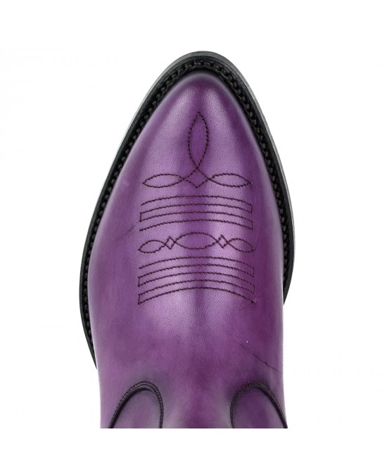 Mayura 2487 Marilyn Purple Ladies Cowboy Ankle Boots