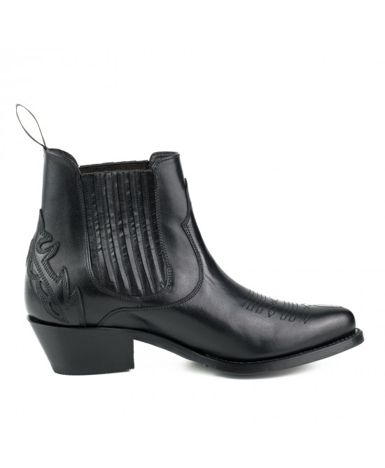 Mayura 2487 Marilyn Negro Ladies Cowboy Ankle Boots