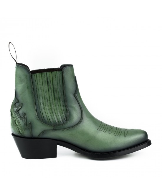 Mayura 2487 Marilyn Green Ladies Cowboy Ankle Boots